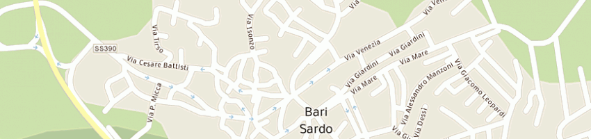 Mappa della impresa meloni giuseppe a BARI SARDO