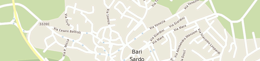 Mappa della impresa aglietta gisella a BARI SARDO