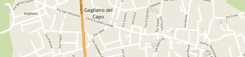 Mappa della impresa giada srl a GAGLIANO DEL CAPO