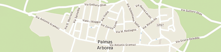 Mappa della impresa comune di palmas arborea a PALMAS ARBOREA