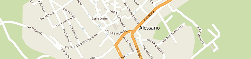 Mappa della impresa municipio a ALESSANO