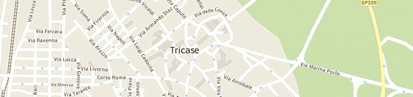 Mappa della impresa comune di tricase a TRICASE