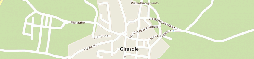 Mappa della impresa market girasole a GIRASOLE