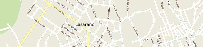 Mappa della impresa borgia cosimo a CASARANO