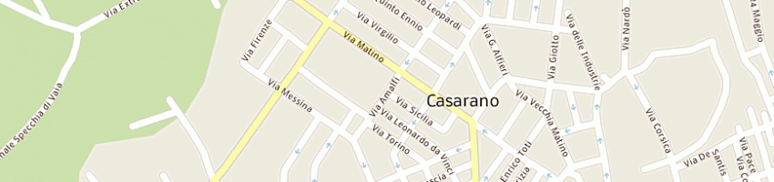 Mappa della impresa blu service srl a CASARANO