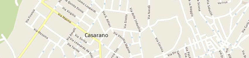 Mappa della impresa edicola giotto di pisano' oronzo a CASARANO