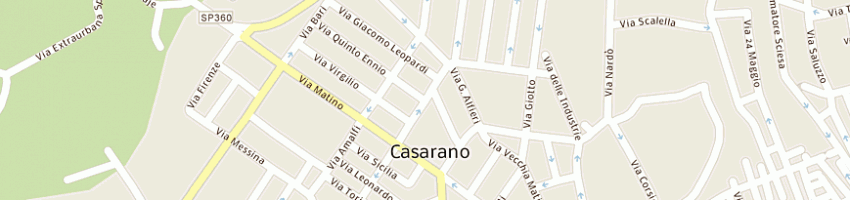 Mappa della impresa legittimo aldo a CASARANO