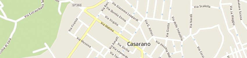 Mappa della impresa rausa antonio a CASARANO