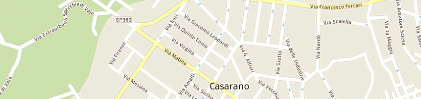 Mappa della impresa 'ver srl' a CASARANO