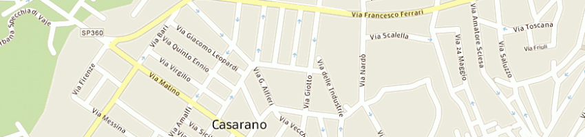 Mappa della impresa maspas pubblicita' a CASARANO