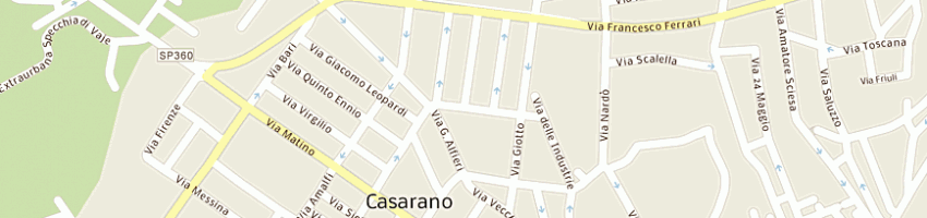 Mappa della impresa muscella tommaso a CASARANO