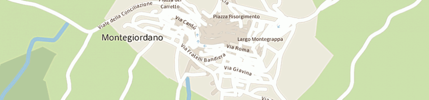 Mappa della impresa municipio  a MONTEGIORDANO