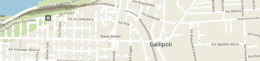Mappa della impresa salento assicurazioni srl a GALLIPOLI