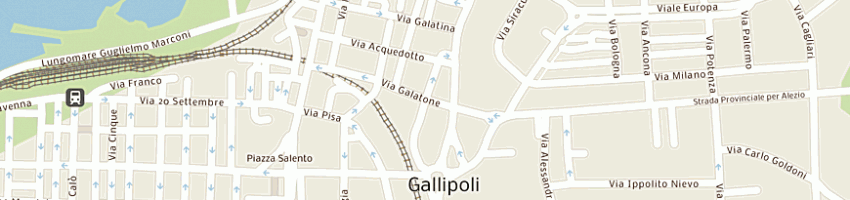 Mappa della impresa mirabile tappezzeria e tendaggi di piero mirabile e flli sas a GALLIPOLI