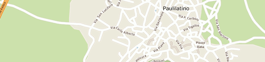 Mappa della impresa comune polizia municipale a ORISTANO