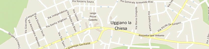 Mappa della impresa municipio a UGGIANO LA CHIESA