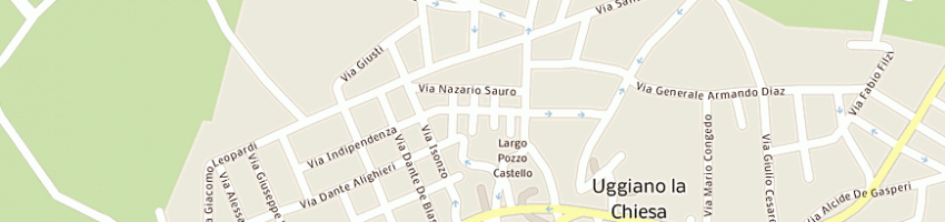 Mappa della impresa pizzeria al capone di panico a a UGGIANO LA CHIESA