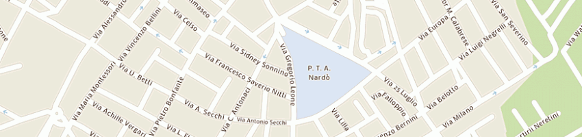 Mappa della impresa reale e mandolfo a NARDO 