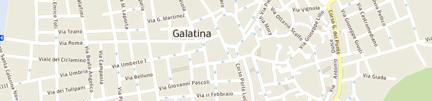 Mappa della impresa provincia di lecce a GALATINA