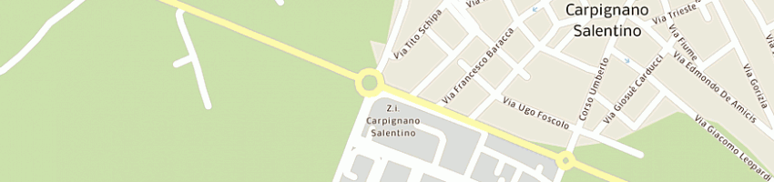 Mappa della impresa sicuro tommaso a CARPIGNANO SALENTINO