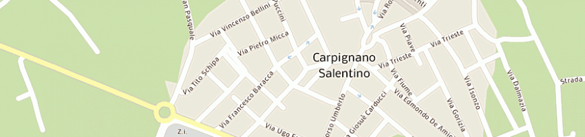 Mappa della impresa stella gregorio a CARPIGNANO SALENTINO
