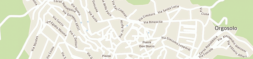 Mappa della impresa ristorante pizzeria montiblu a ORGOSOLO