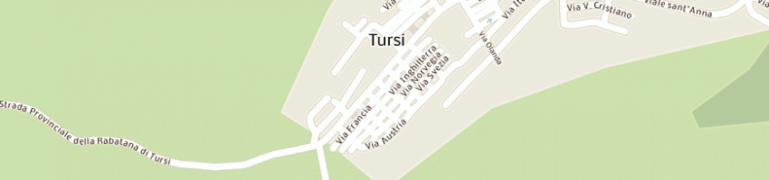 Mappa della impresa comando stazione forestale a TURSI