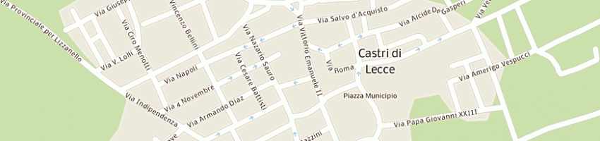 Mappa della impresa autocarrozzeria leo snc di leo antonio a CASTRI DI LECCE