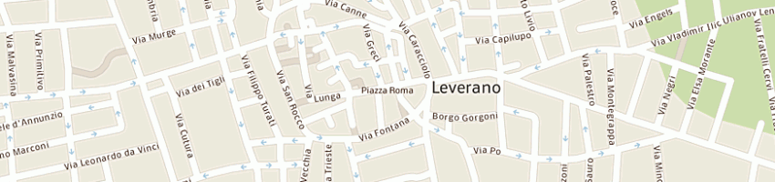 Mappa della impresa fotoserigrafica di gentile mirella a LEVERANO