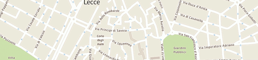 Mappa della impresa lodeserto daniela a LECCE