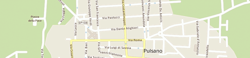 Mappa della impresa bar pasticceria 'zi ada a PULSANO