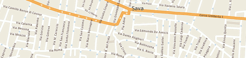 Mappa della impresa calo' federico a SAVA