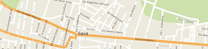 Mappa della impresa ricci francesco a SAVA