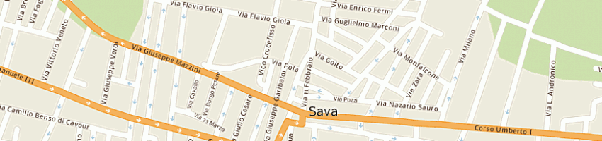 Mappa della impresa pichierri cosimo a SAVA