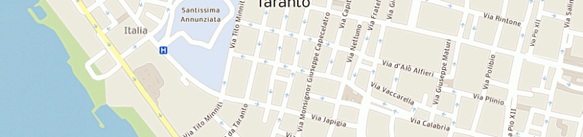 Mappa della impresa solito giuseppe a TARANTO