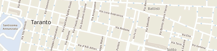 Mappa della impresa jazz caffe' di stefano gigante a TARANTO