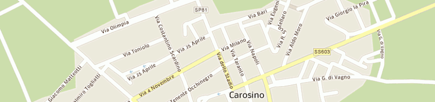 Mappa della impresa quaranta giuseppe a CAROSINO