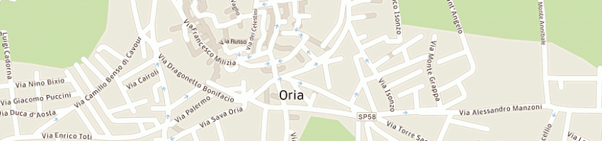 Mappa della impresa ristorante fuori porta a ORIA