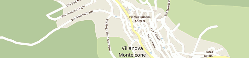 Mappa della impresa poste italiane a VILLANOVA MONTELEONE