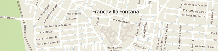 Mappa della impresa bianco cristiano a FRANCAVILLA FONTANA