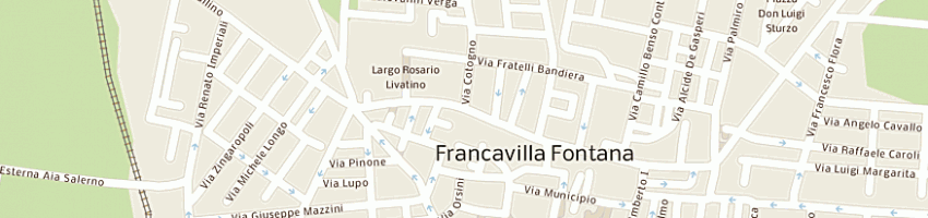 Mappa della impresa ruggiero giuseppe a FRANCAVILLA FONTANA