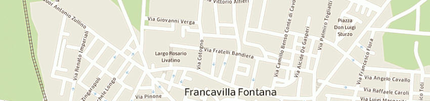 Mappa della impresa trisolino giuseppe a FRANCAVILLA FONTANA