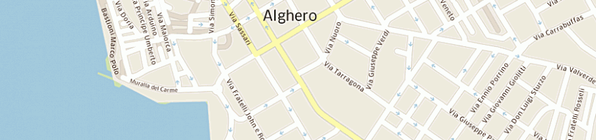 Mappa della impresa polizia a ALGHERO