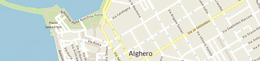 Mappa della impresa auto a spa a ALGHERO