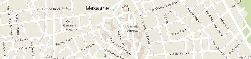 Mappa della impresa francioso fonte francesca a MESAGNE
