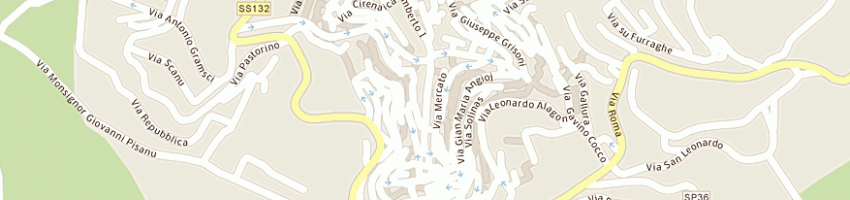 Mappa della impresa boe elisabetta drapher's shop a OZIERI