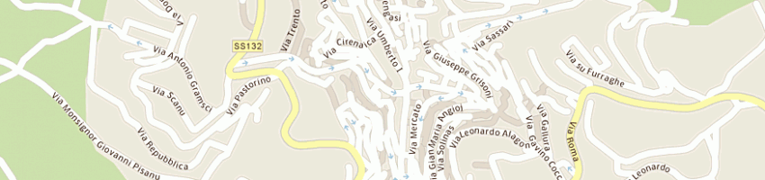 Mappa della impresa centro servizi bellezza di lullia giovanna ae marzio sdf a OZIERI