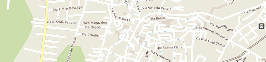 Mappa della impresa poste italiane - centro operativo postale a TARANTO