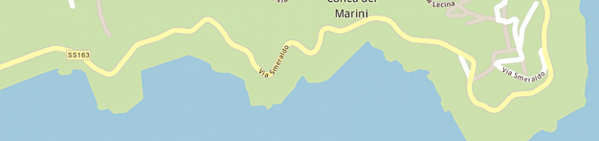 Mappa della impresa albergo a mare ristorante la conca azzurra a CONCA DEI MARINI