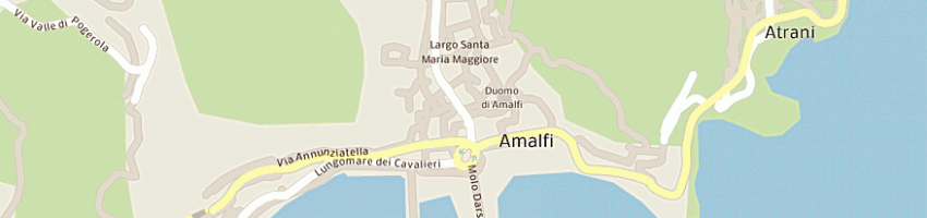 Mappa della impresa bar reale a AMALFI